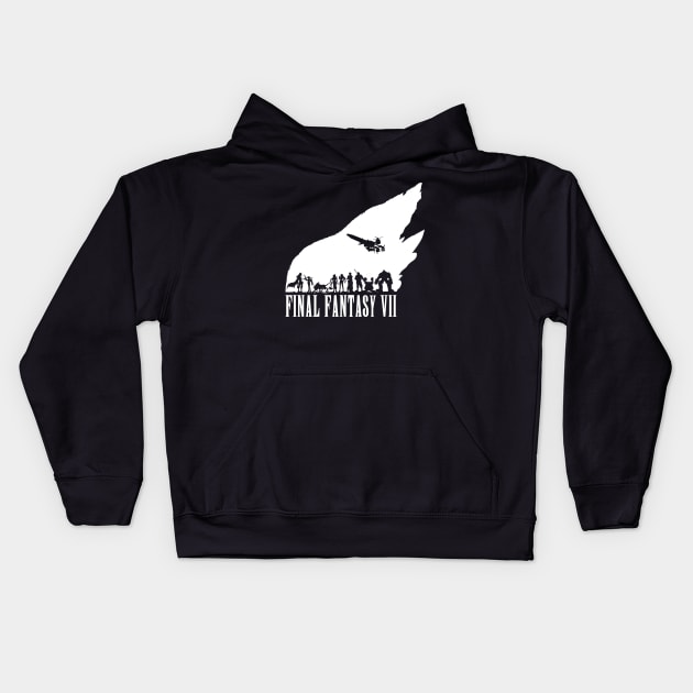 Final Fantasy VII - The Party (White) Kids Hoodie by Exterminatus